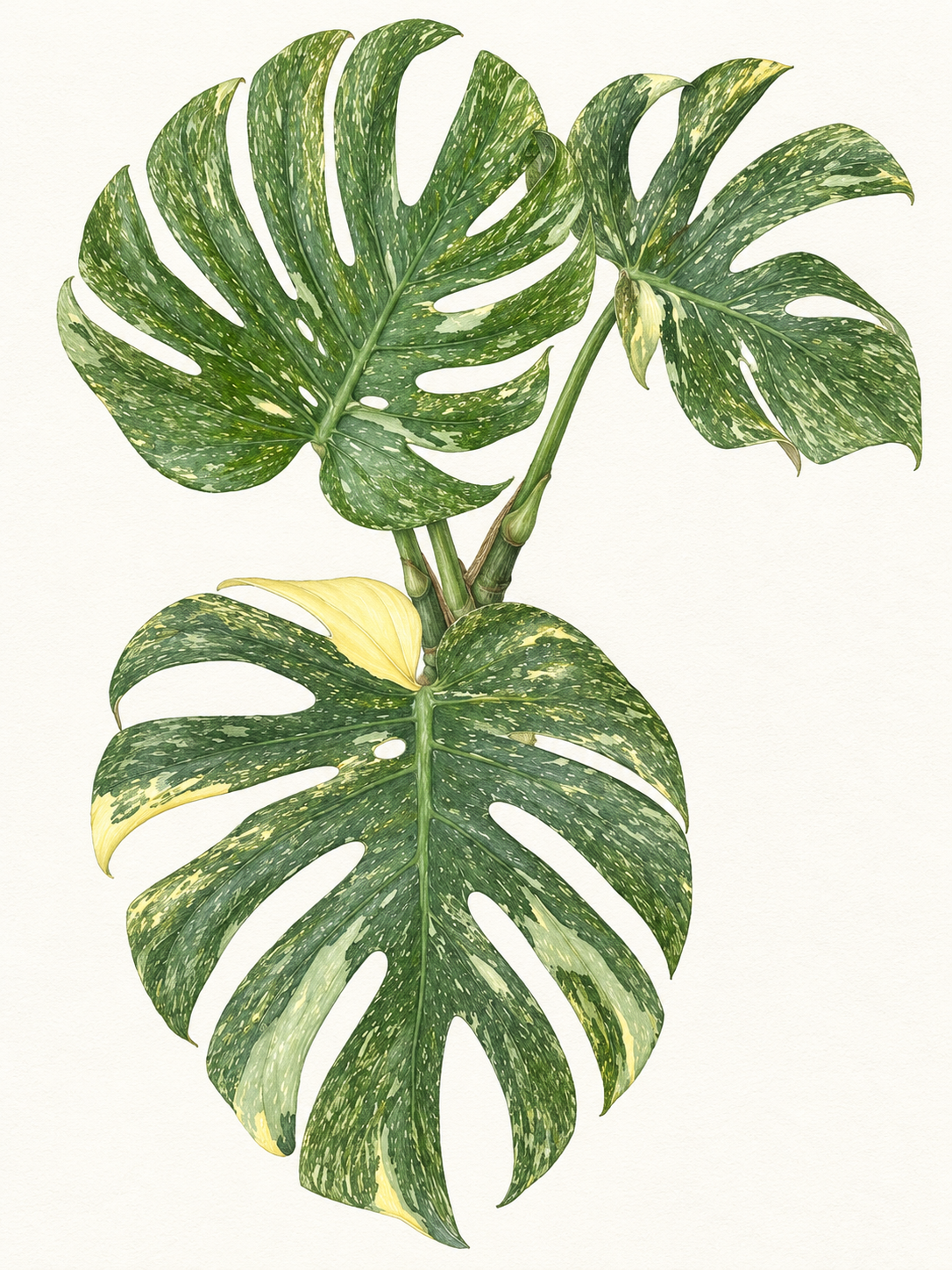 Monstera Deliciosa Green Snow